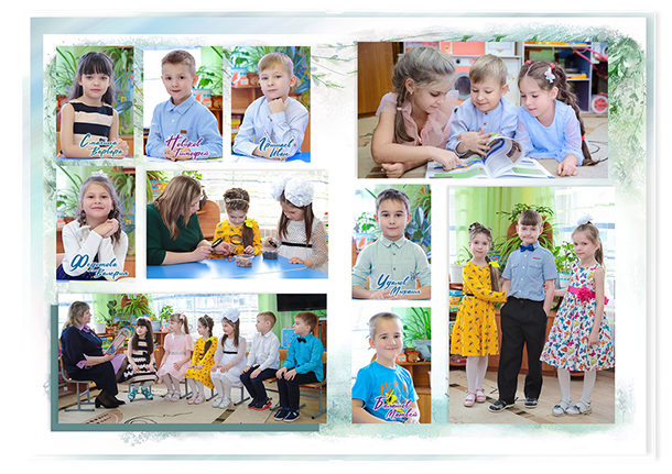 Выпускной альбом «Весна». Альбом - фотокнига для выпускников детских садов.  Классическая и полиграфическая фотокнига.