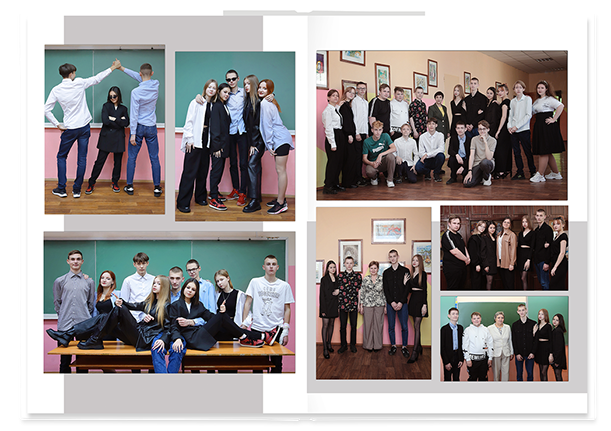 Выпускной альбом «Наша история». Альбом -  фотокнига для выпускников 9-х,11-х  классов. Классическая, полиграфическая и постраничная фотокнига.