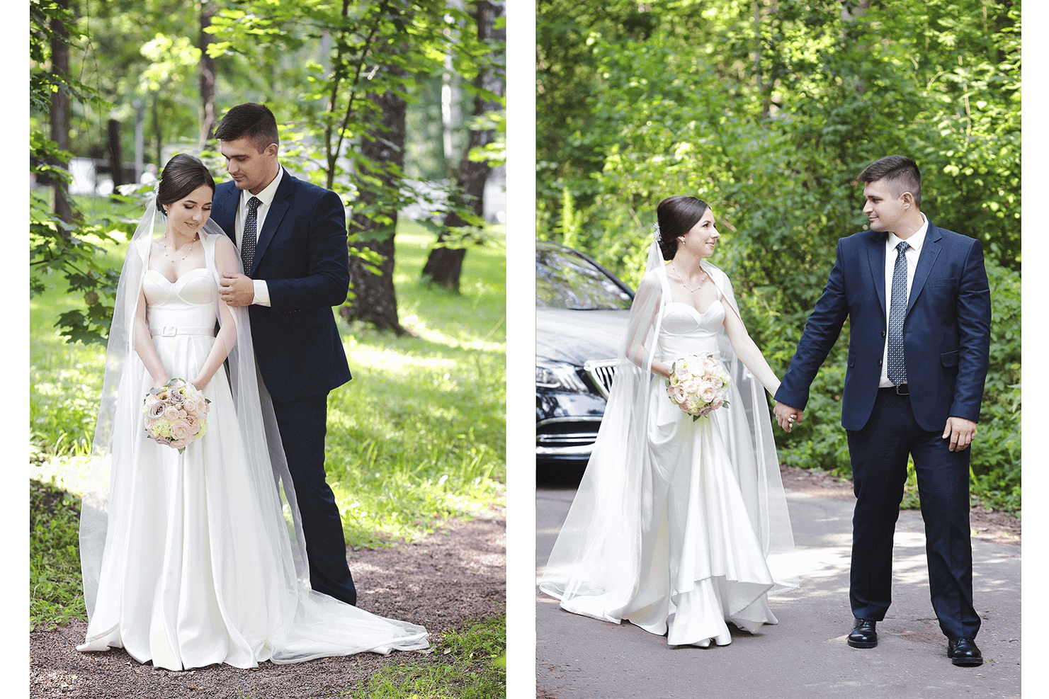 Студия Лидер. Свадебная фотосъёмка. Фотограф на свадьбу. Прогулка молодожёнов. Свадебный фотограф Елена Вильчик.